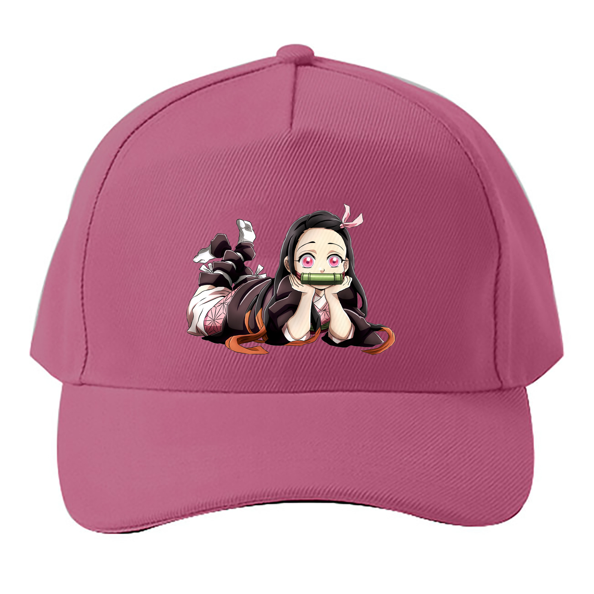 （画像用） 鬼滅の刃（きめつのやいば）竈門 禰󠄀豆子／かまど ねずこ Kamado Nezuko ベースボールキャップ 綿100％ 男女兼用 帽子 スポーツ